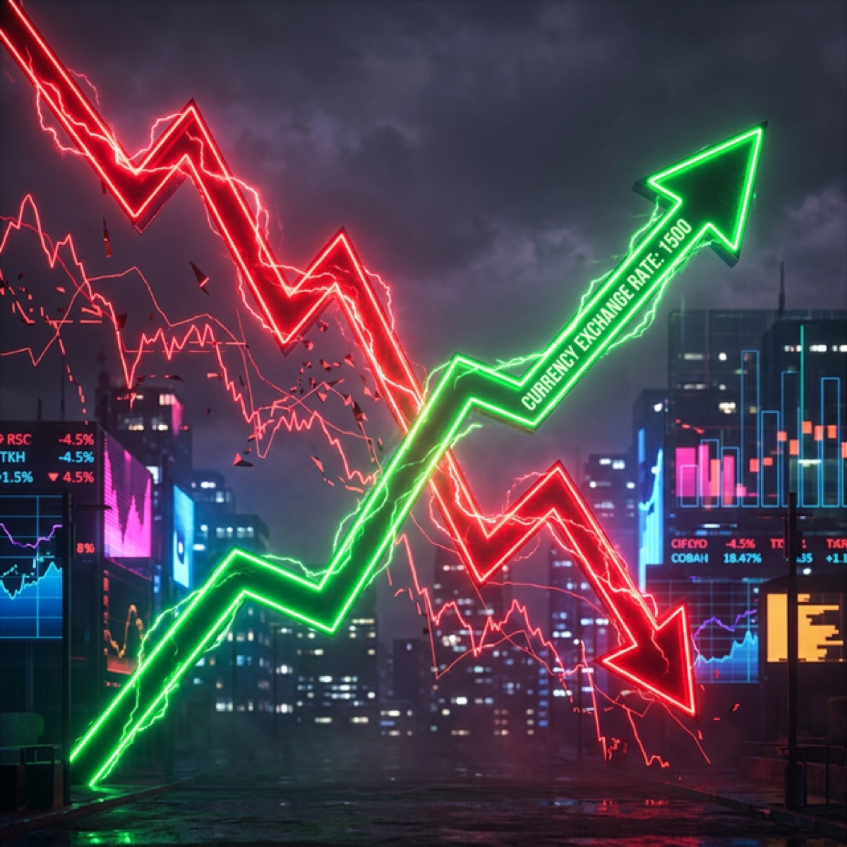 KRW Breaks 1,500, KOSPI Plunges